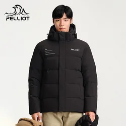 PELLIOT 2023 Men Spring Jacket Ultra Light 95% White  goose  Down Jackets Casual Portable Spring Coat for Men Down Parkas