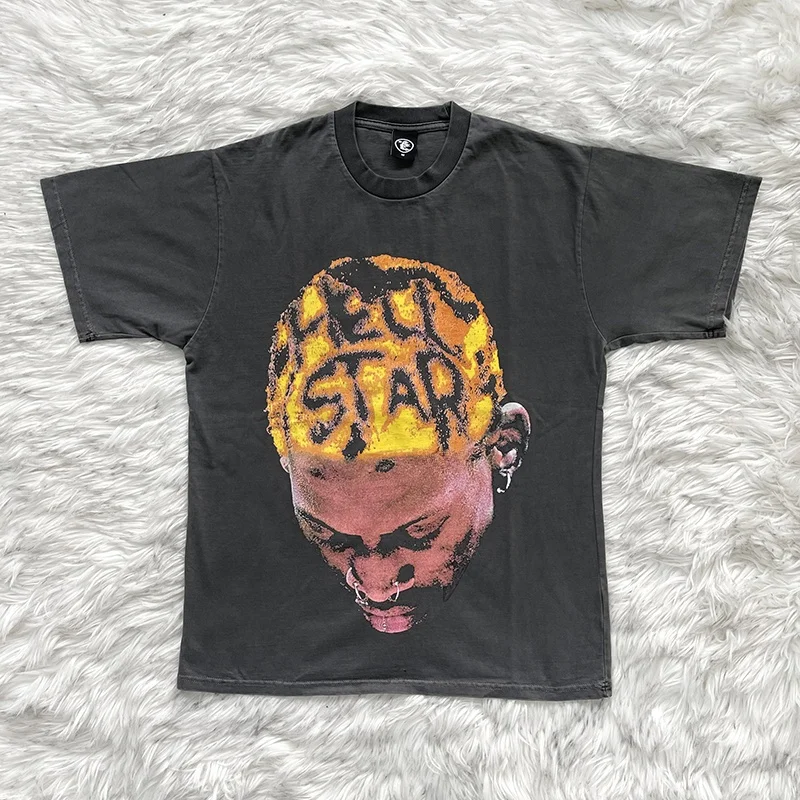Anniversary Rodman High Street Trendy Short Sleeve T-Shirt Unisex Youthful Style round Neck Standard Fit Summer 2023 Collection