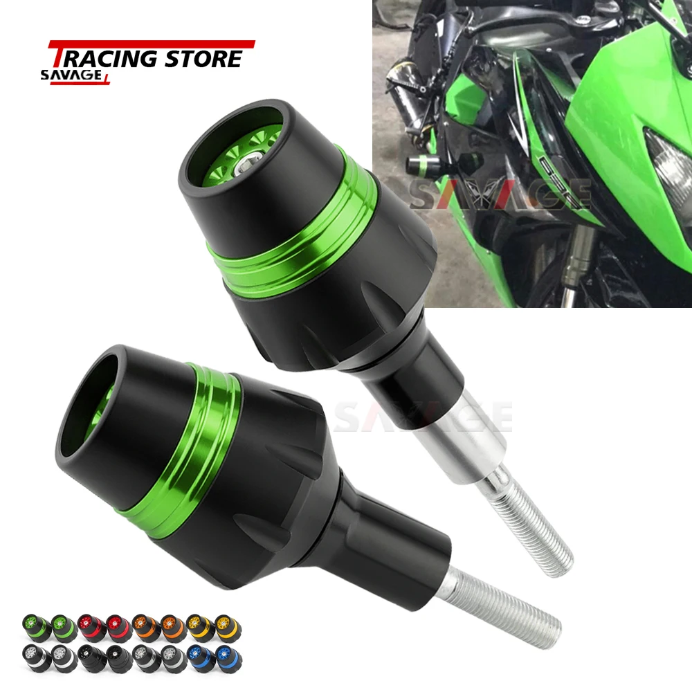 

Motorcycle Frame Sliders Crash Protector For KAWASAKI ZX6R NINJA ZX636 2013-2018 Bobbins Falling Pads Protection ZX-6R ZX-636