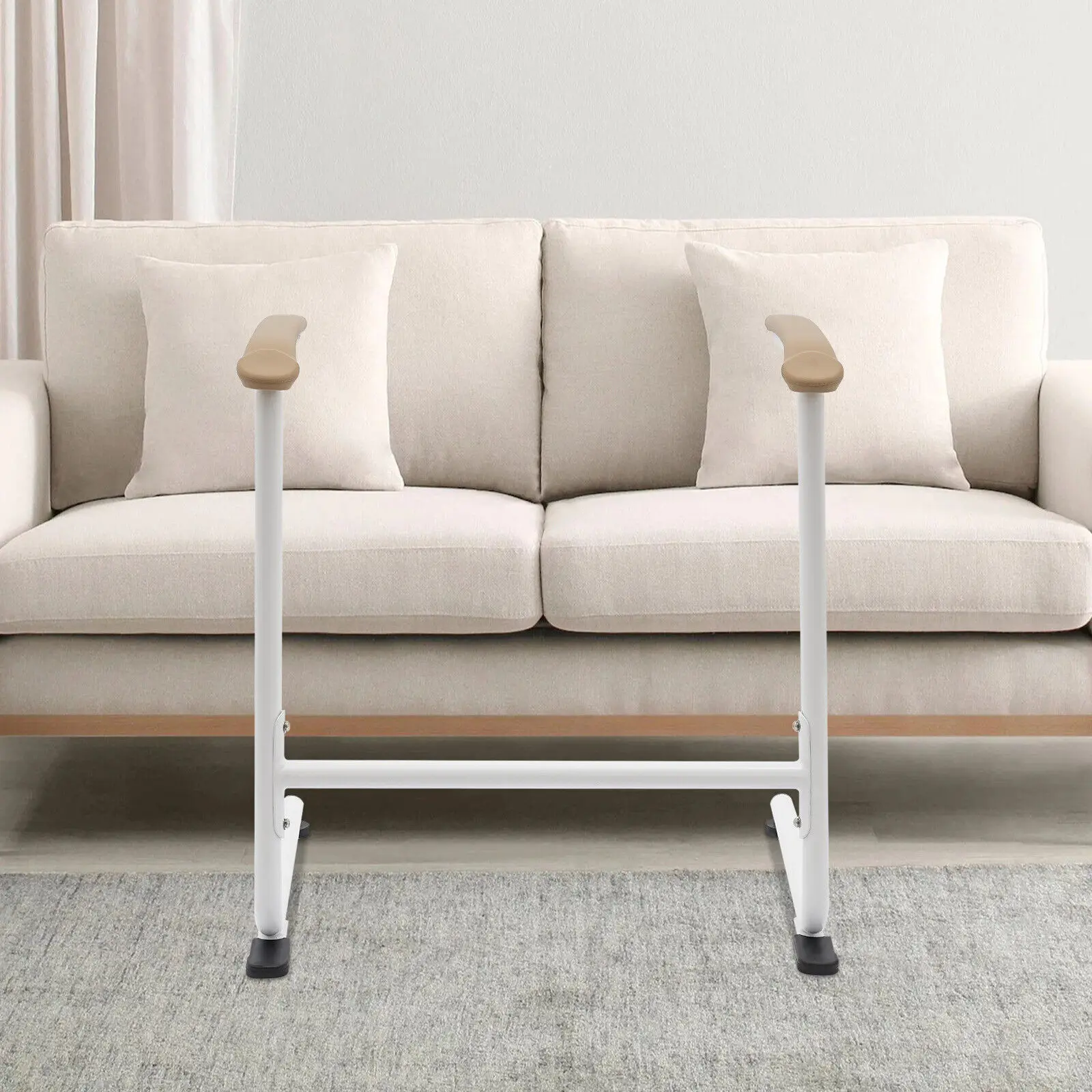 جهاز مساعدة حامل الكرسي مع مساند للذراعين المبطنة، دعم رفع المريض المسنين لأريكة سرير المرحاض، مقبض أمان للاستخدام المنزلي