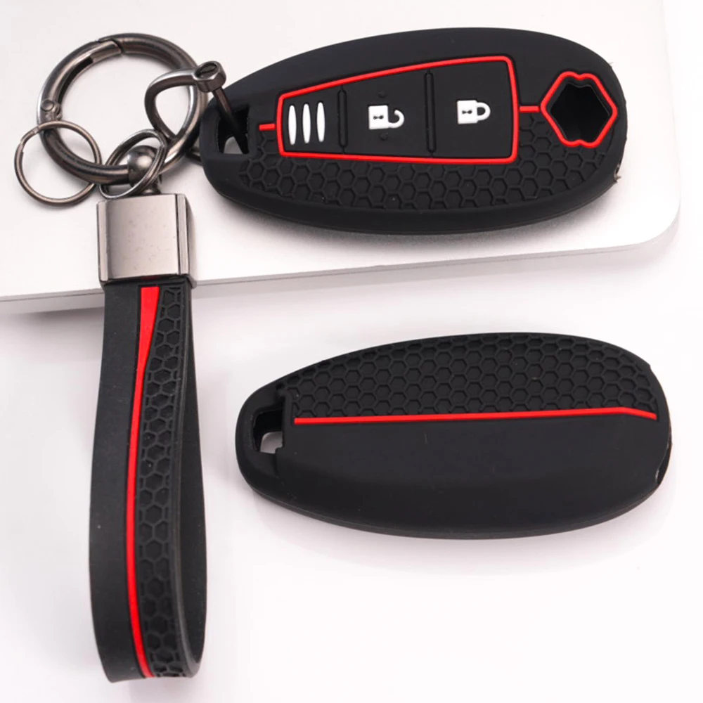 Key Case Cover With Chain For Suzuki Swift Vitara SX4 Baleno Ciaz Ertiga Ignis Kizashi S-cross Alivio Premium Protective Durable