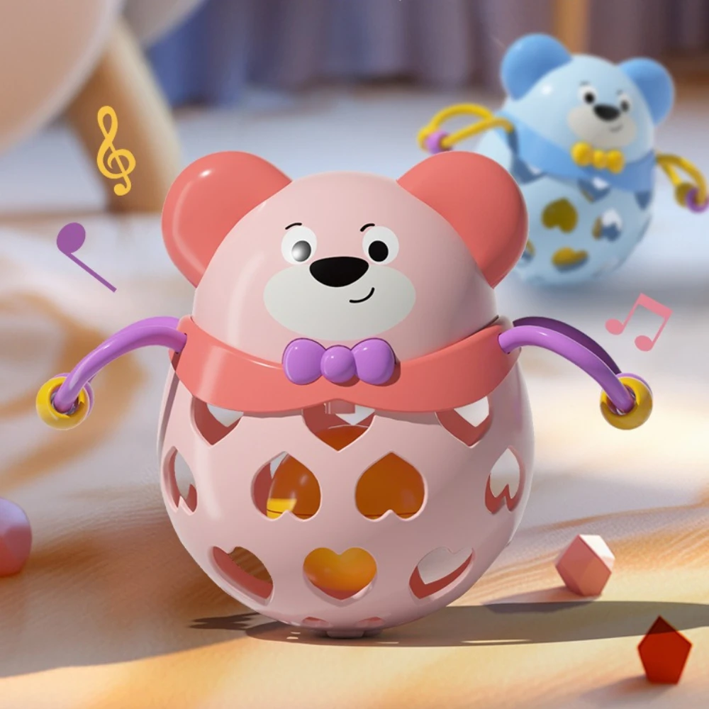 

Baby soft rubber bell, hand bell for newborn babies aged 0-1, children's soothing hand ball toy