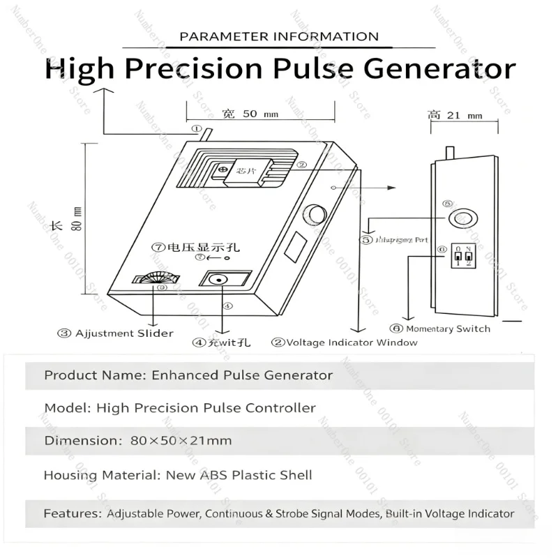 KC10 Mini Pulse Signal Generator 1nH-10nH Inductance Test Module 150MHz For R&D Lab