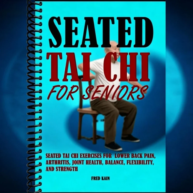 

Seated Tai Chi Practice Book for Seniors & Beginners Spiral-Bound Martial Arts Exercise Manual with Progressive