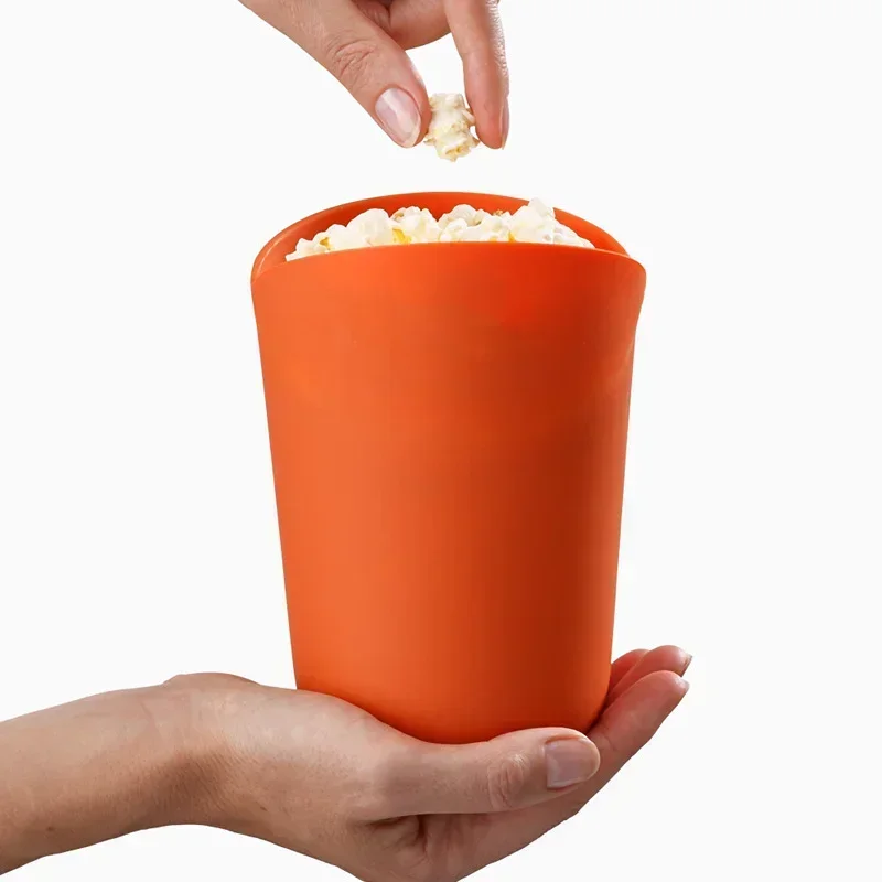 

Silicone Popcorn Cup Foldable DIY Microwave Popcorn Maker Pastry Bucket Popcorn Box Kitchen Accessories DIY Snack Magic Tools