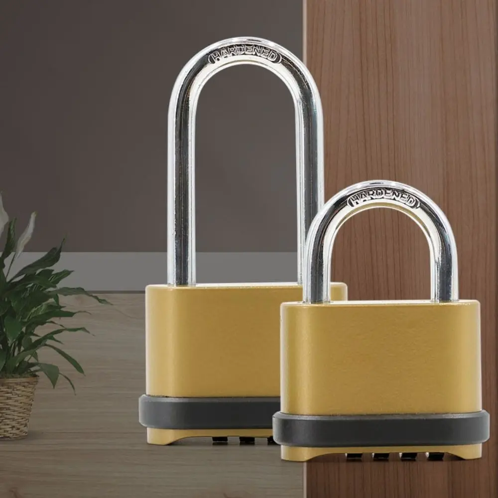 Stylish Zinc Alloy Heavy Duty Padlock 4-Digit Waterproof Combo Locks With Password Combination Lock Fence