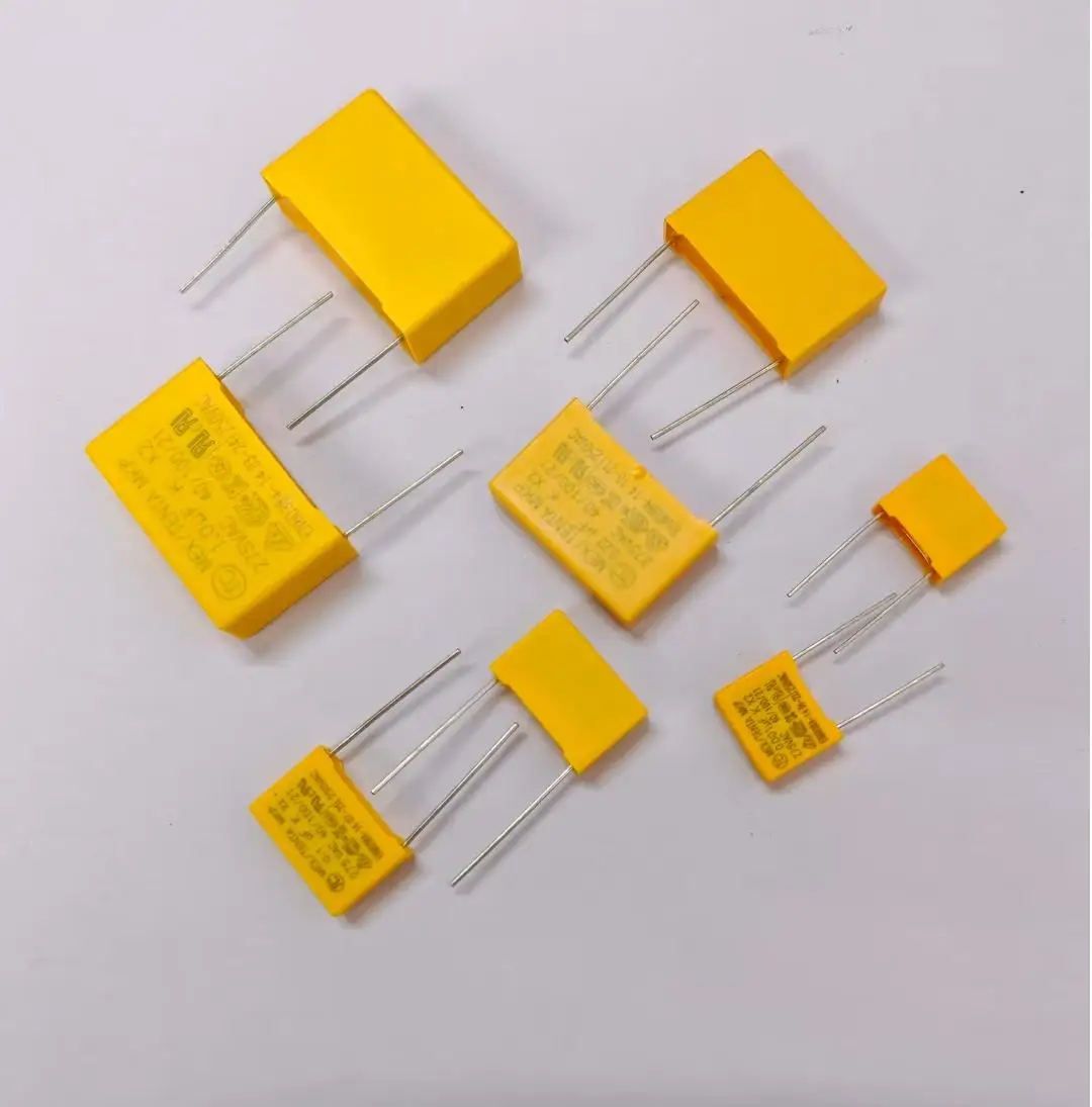 10pcs X2 Safety capacitor 15mm 275VAC 275V 0.022UF 0.047UF 0.1UF 0.15UF 0.22UF 0.33UF 0.47UF 0.68UF 1UF Polypropylene film