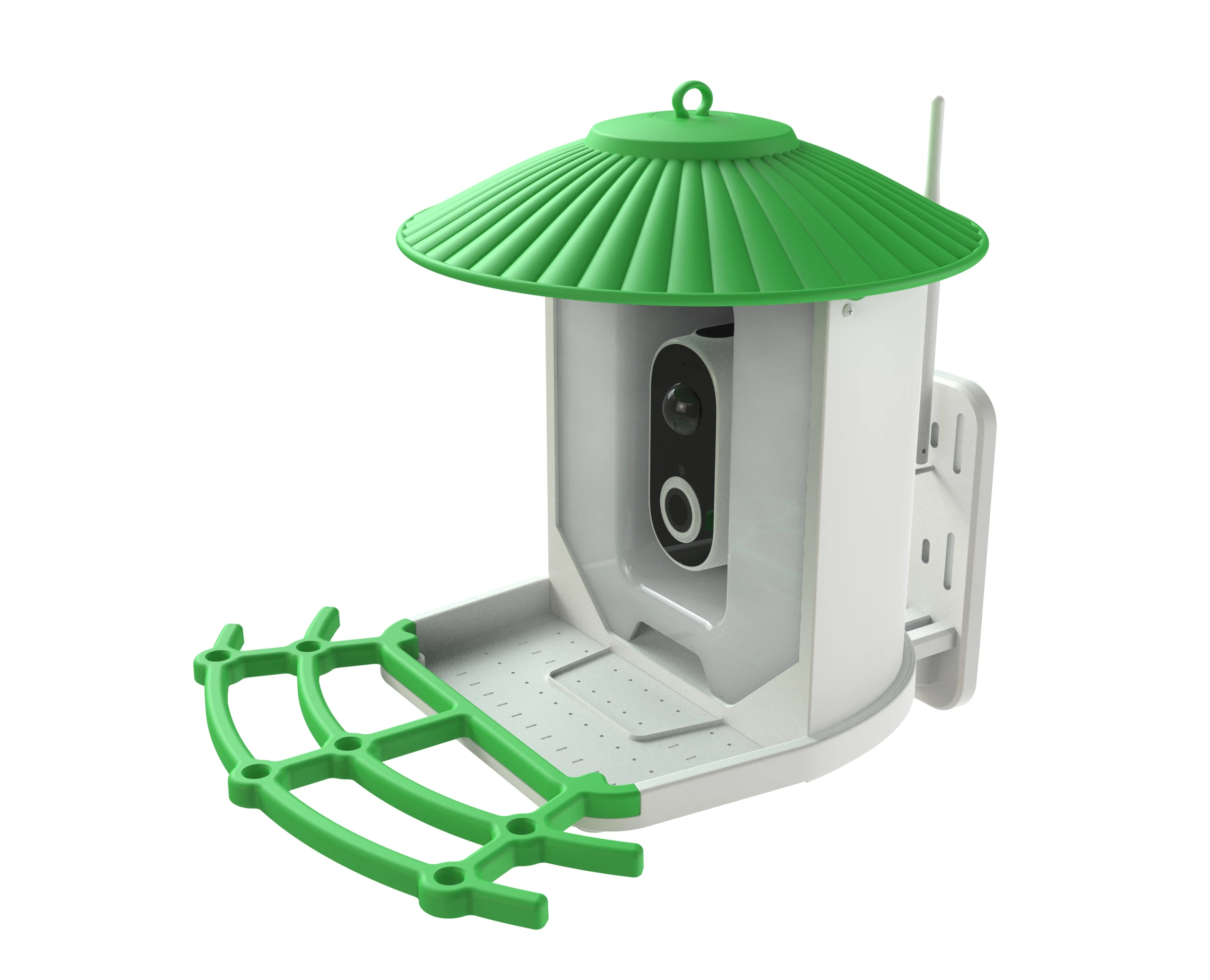 Smart AI Powered Solar Bird Feeder Home Security with Live Bird Species Detection Memory Card Storage Recording Function