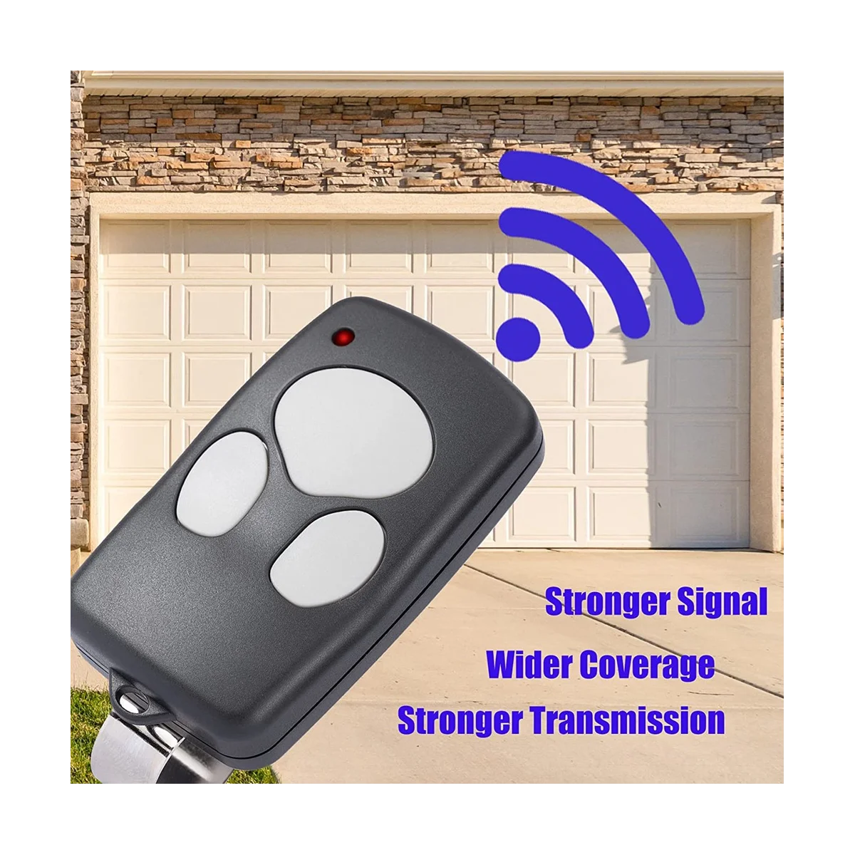 Пульт дистанционного управления для гаражной двери 372310, 3-кнопочная модель с зажимом для козырька для 300643 3BTM-0372C, Открыватель для гаражной двери, 2 шт.