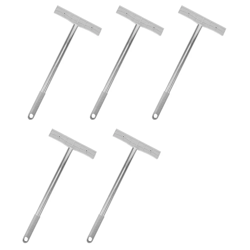 5Pcs Stainless Steel Handheld Sign Holder Rod Easy Grip for Airport Parades Protests Exhibition Voting Support