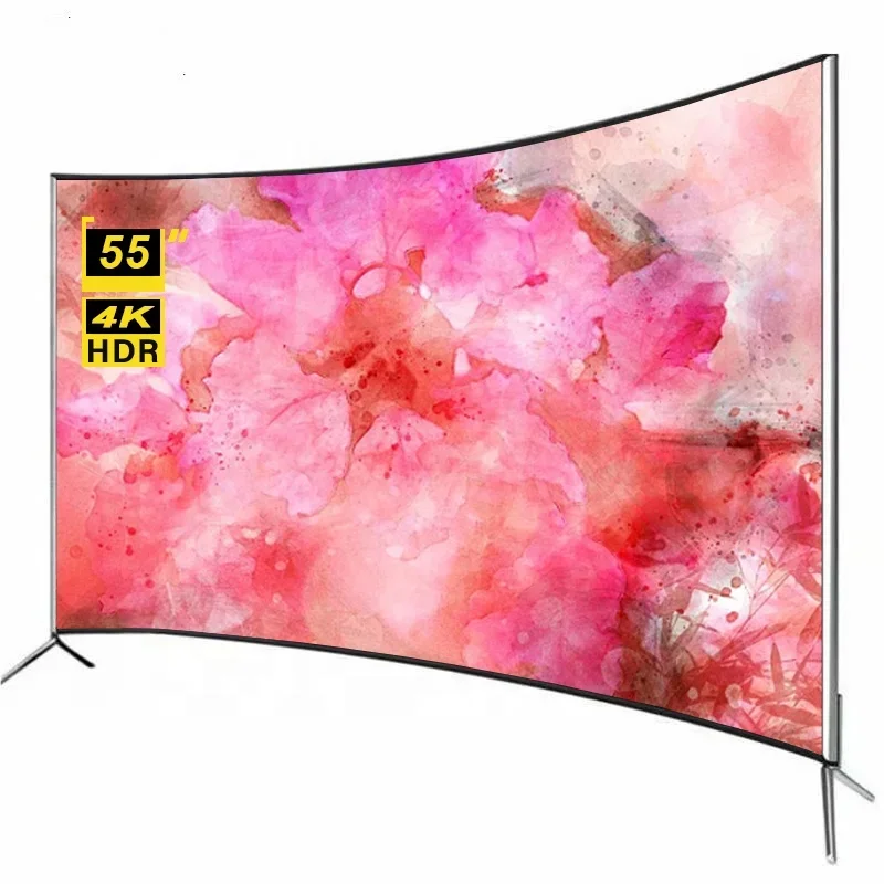 

STLF Advanced Advanced Customization STLF ZJW 55-дюймовый изогнутый Smart TV Smart TV 4K Большой экран Ultra HD светодиодный телевизор 55-дюймовый телевизор