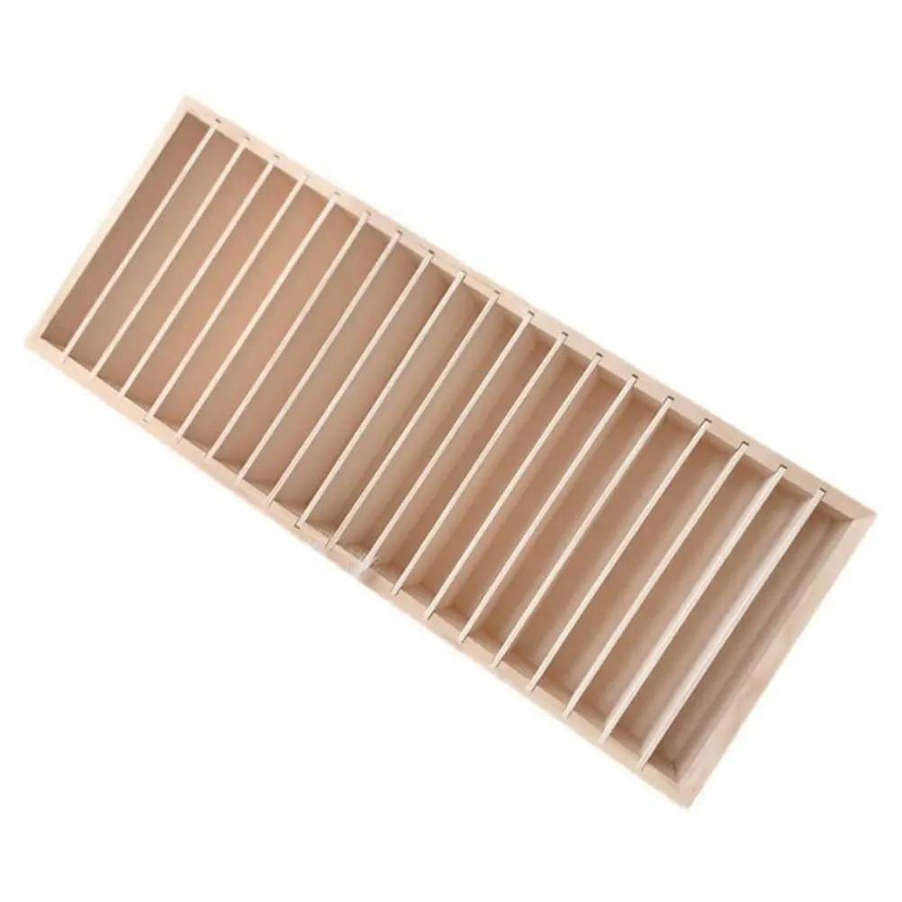 

1Pcs Multi-Compartment Headband Display Box Wooden Hairband Storage Case 20-Slot Detachable Design Smooth Craftsmanship Jewelry