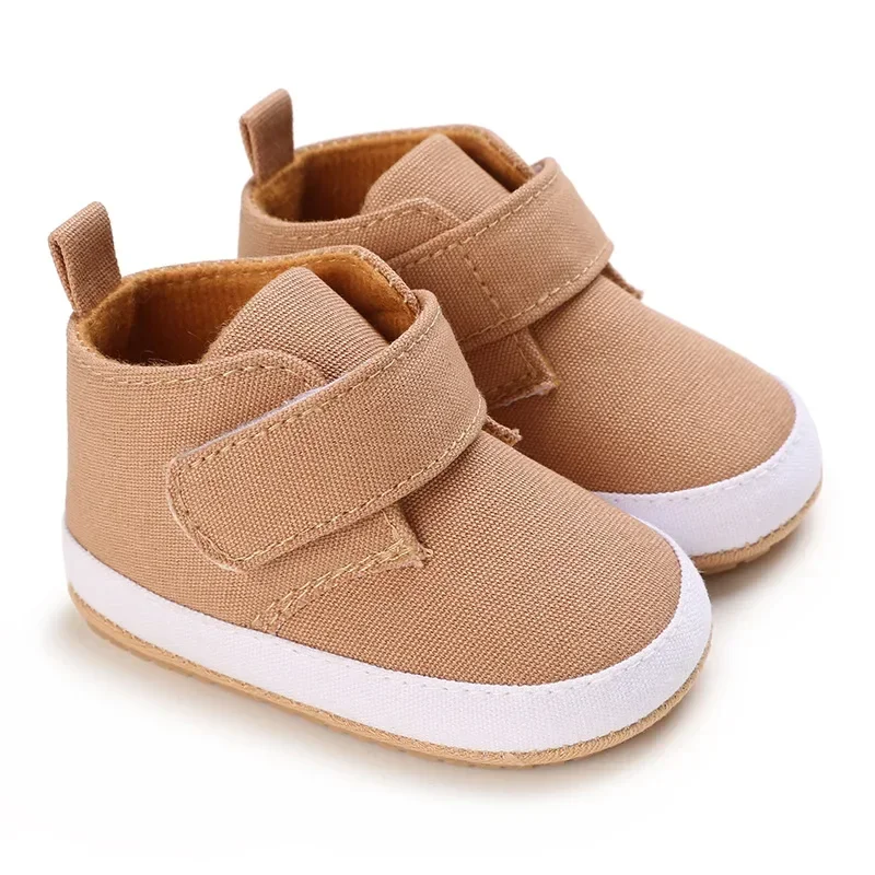 Meckior Four Seasons Hundred Baby Canvas Shoes Newborn First Day Shoes Rubber Bottom Anti-slip Baby Boys Girls Sneakers