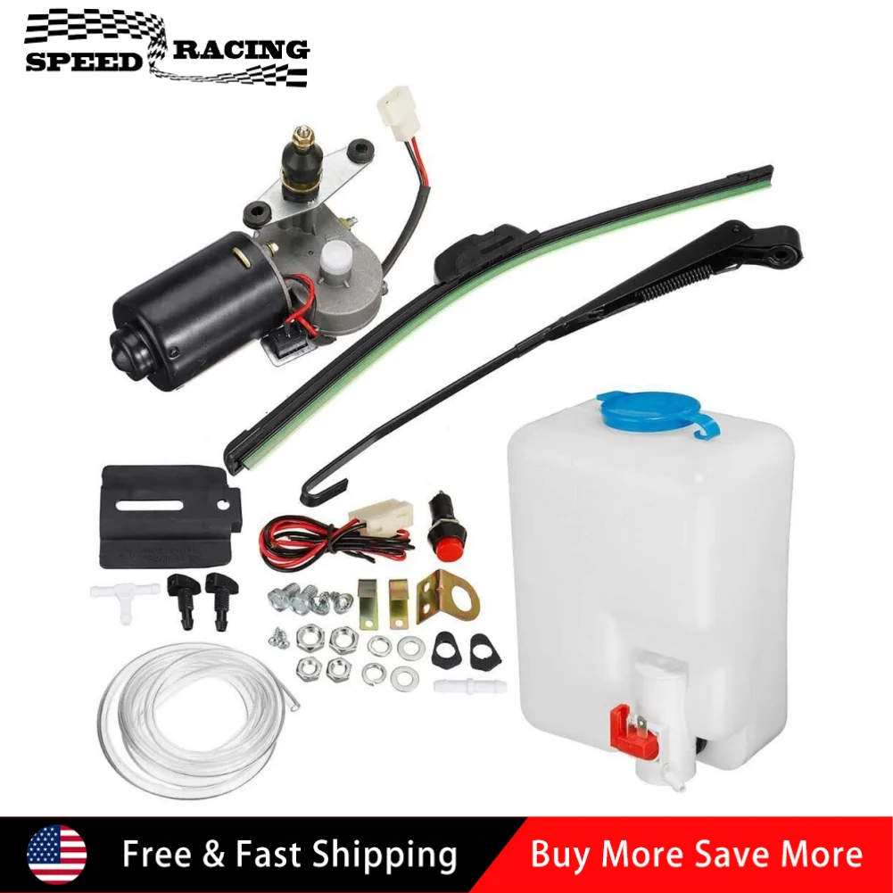 العالمي 12 فولت UTV الكهربائية ممسحة زجاج أمامي مجموعة المحرك ل بولاريس رينجر 570 800 900 1000 1000XP RZR WM-0270