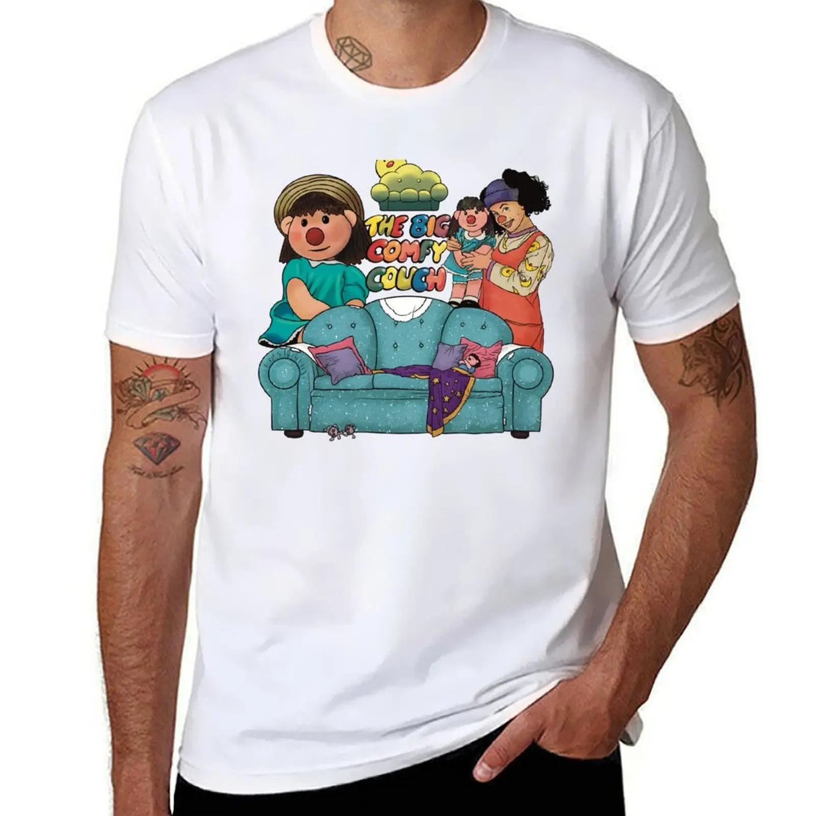 

The Big Comfy Couch Theme T-Shirt blanks customs korean fashion black t shirts for men