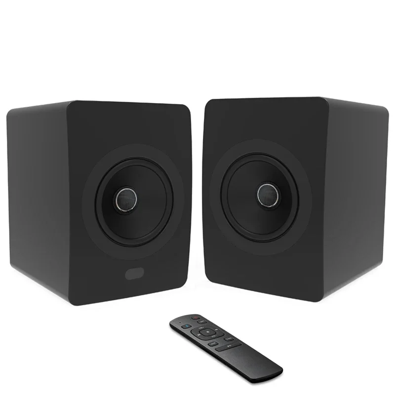 YYHC-5.25 Inch Desktop Home Speaker Unique Design Wireless HiFi Speakers with Uni-Q Coaxial Array Driver TV Loudspeakers