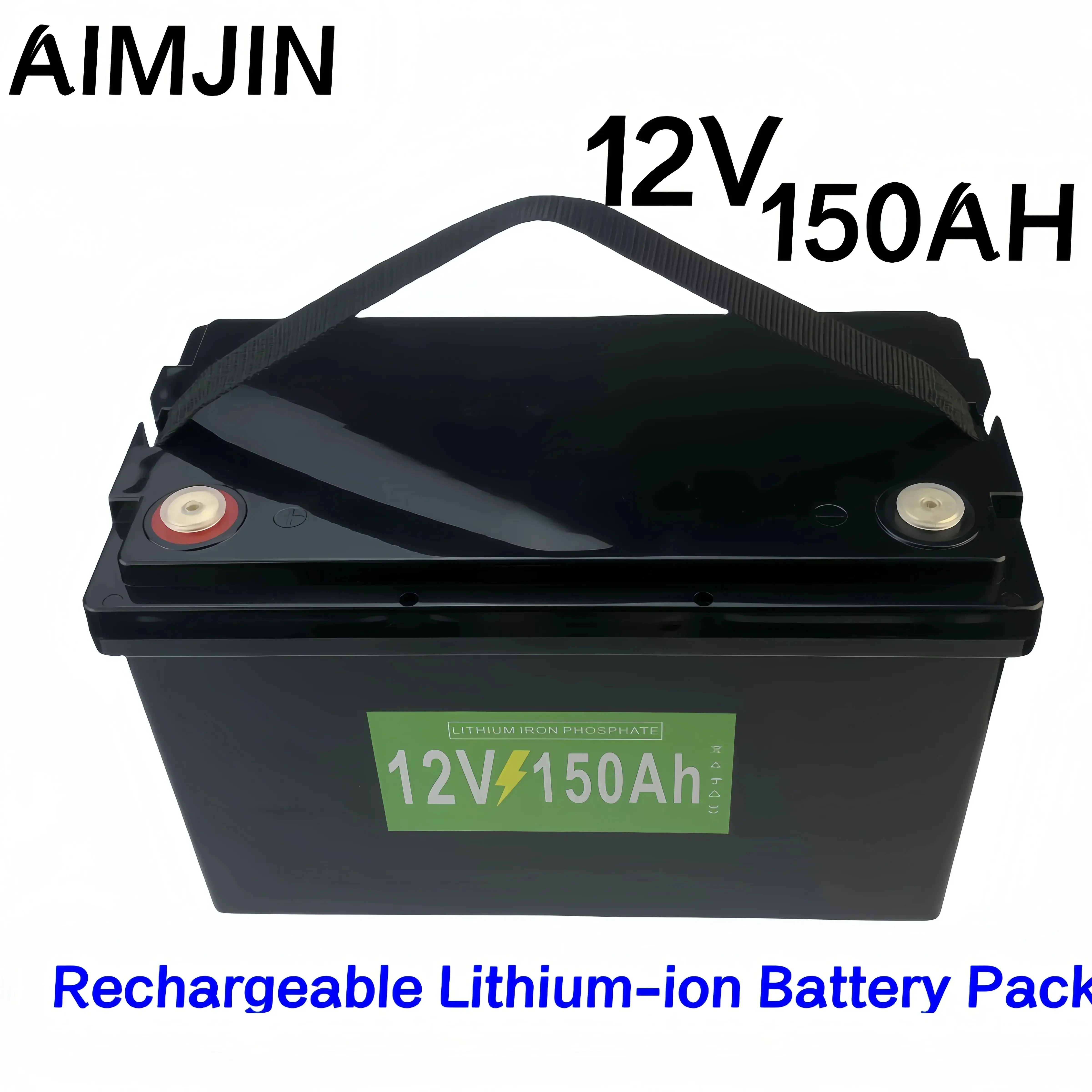 

12V 150Ah LiFePO4 battery with build in BMS lithium iron phosphate battery, suitable for RV camp generation solar power systems