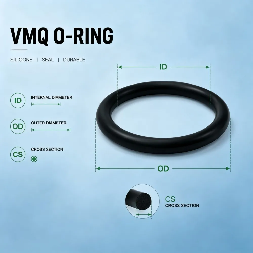 250Pcs Food Grade VMQ Silicone O Ring Set Black High Temp Non-Toxic Waterproof Sealing Gaskets OD4-10mm Home Industrial Use