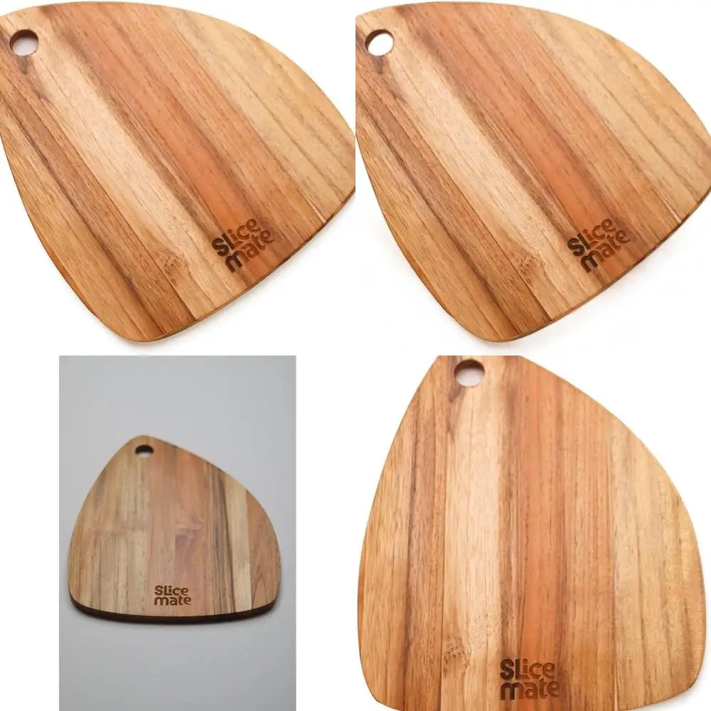 

Разделочная доска из тикового дерева, сертифицированная FSC, среднего размера