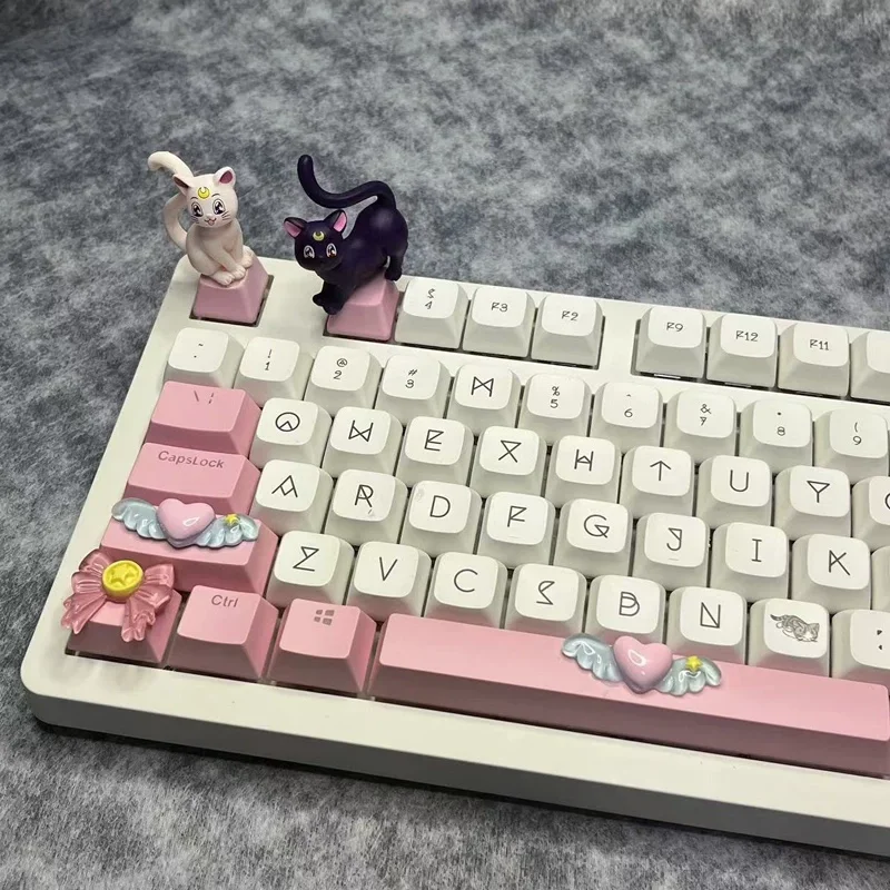 DIY Handmade Custom Bowknot l Wing Keycap Space 1.25U Alt Ctrl Cross Axis Game Mechanical Keyboard Keycap