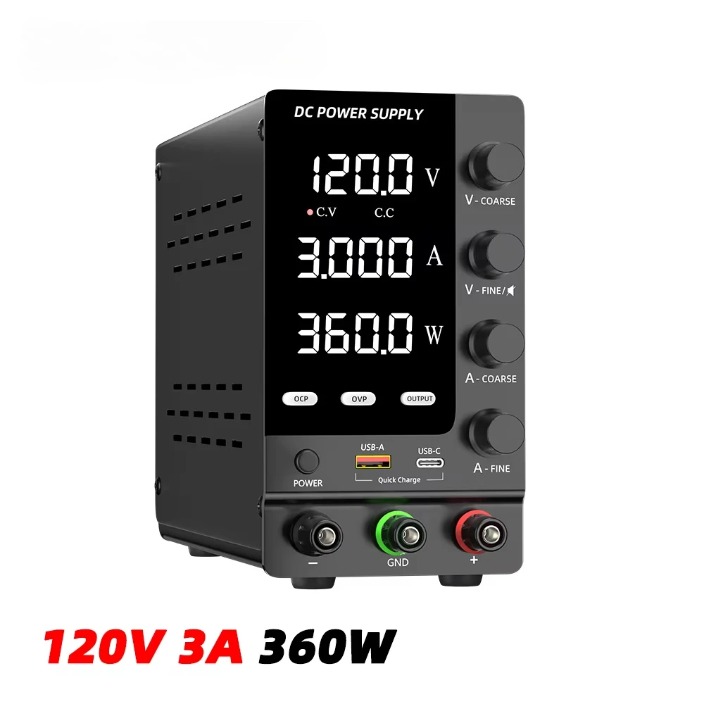 

NICE-POWER SPS-C1203S 120 В 3 А 360 Вт Регулируемый лабораторный регулируемый источник питания постоянного тока 110 В 84 В 64 В 10 А 5 А Защита от короткого замыкания OCP OVP