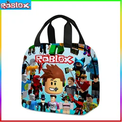 Roblox Lunch Bag School Students Lunch Box Bag Pencil case Primary and Middle School Students Schoolbag Boys Girls Anime Cartoon