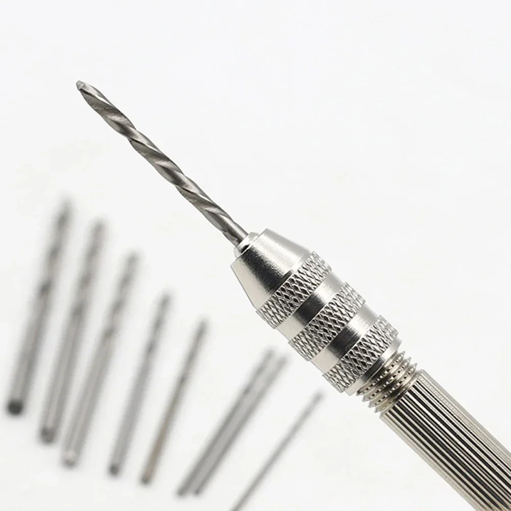 Mini Micro Hand Drill Woodworking Drilling Tools For Models Jewelry Hobby DIY Tool Accessories And Parts 0.3-3.2mm