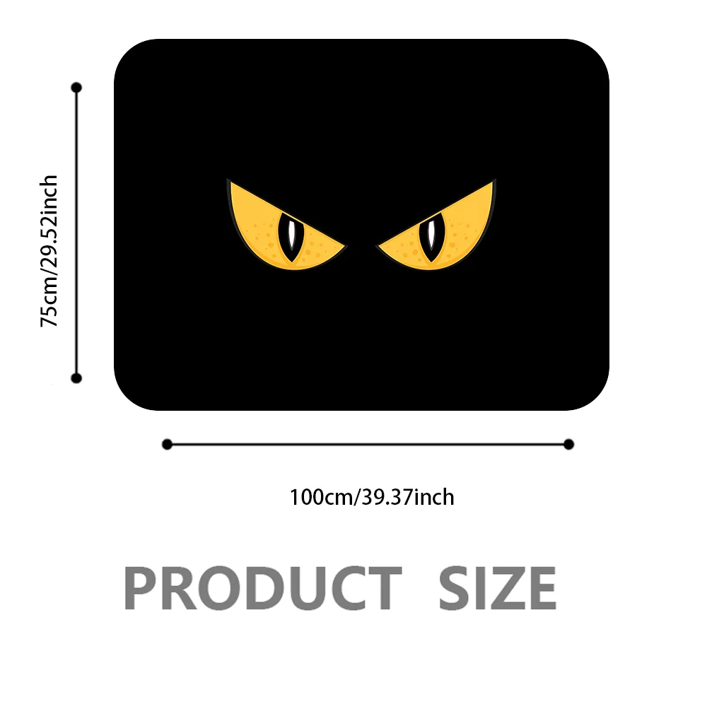 Evil Yellow Eyes Custom Cargo Liner Mat for Cars - Durable Trunk Mat Protector with Anti-Slip Texture