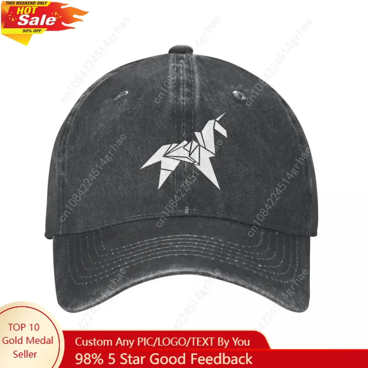 

Blade Runner Retro Film Unicorn Origami Baseball Caps Retro Distressed Cap Style Outdoor Activities Caps Hat
