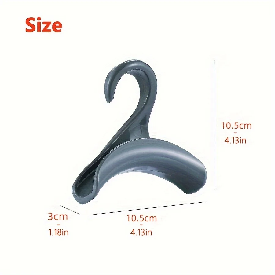 Bag Hanger Hook for Closet Rod Plastic Handbag Hanger Purse Holder Wardrobe Organizer Hats Scarves Backpacks No Drilling view 5