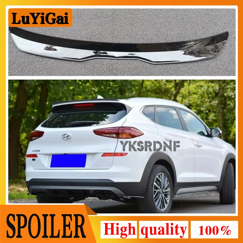 Rear Roof Lip Spoiler For Hyundai Tucson TL Facelift 2019 + Hatchback Spoiler ABS Plastic Gloosy Black Car Tail Wing Decoration