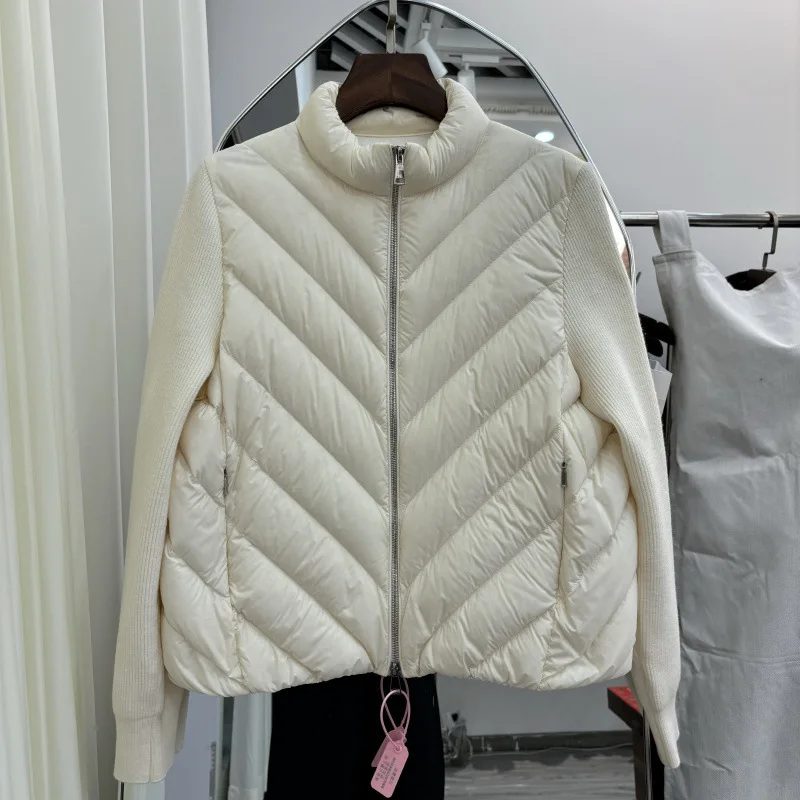 Piumino da donna di nuova moda autunno e inverno Giacca da pendolare con colletto alla coreana