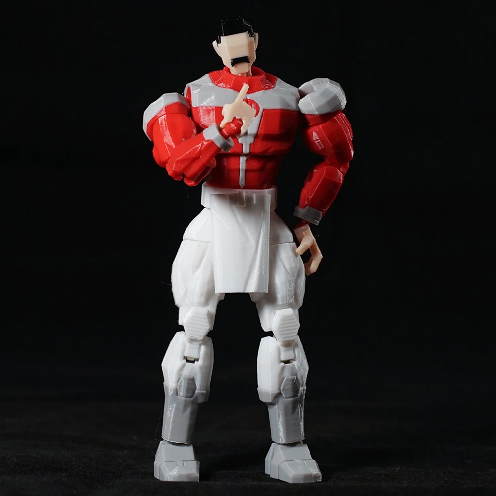 Bonecos de Ação Invencíveis Thragg Impressos em 3D, Modelo de Anime, Boneco Articulado de 13 Super-Heróis, Enfeites de Brinquedo, Presente