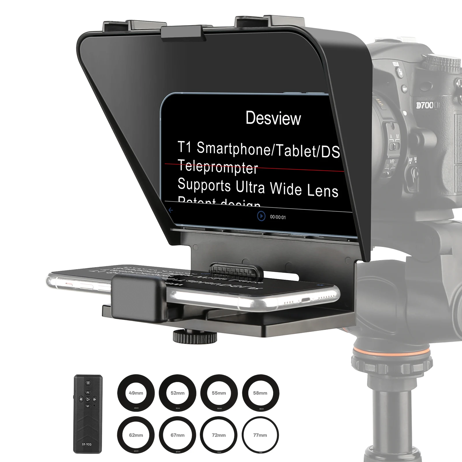 T1 Teleprompter for Smartphone up to 7