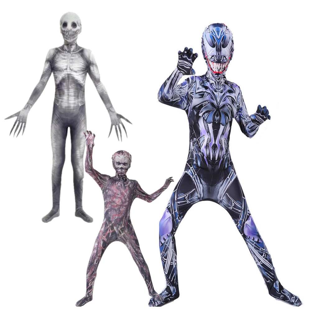 Halloween-kostuums voor kinderen Horror Zombies Ghost Boy Girl Skeleton Dress up Fantasy Clipart Jumpsuit Kids Monster-kostuum