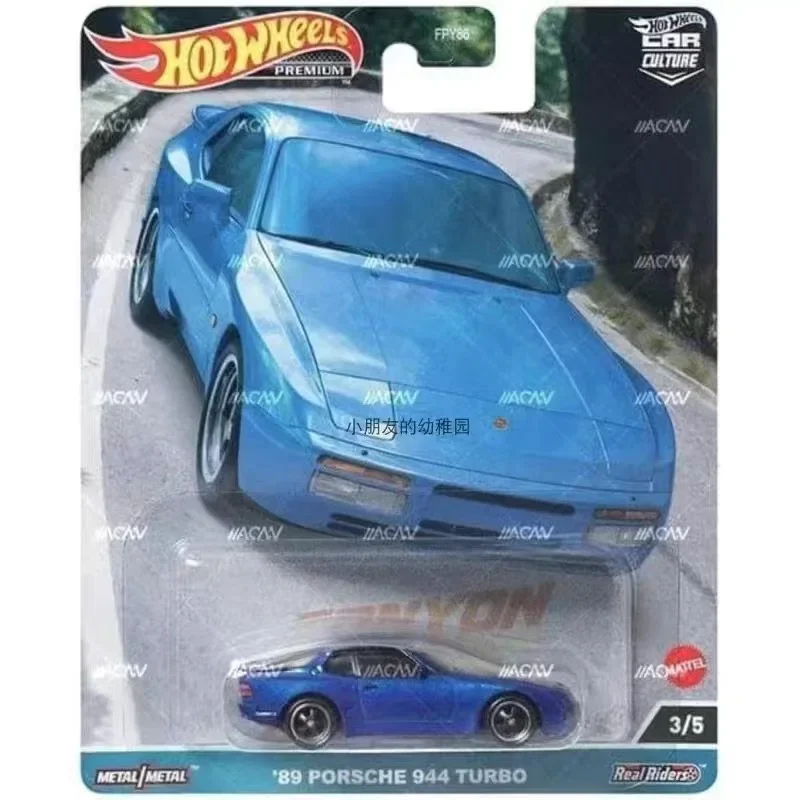 Подлинная культура автомобиля Hot Wheels премиум-класса Canyon Warriors 1:64, игрушки для мальчиков для детей, литой под давлением Porsche 944 Turbo