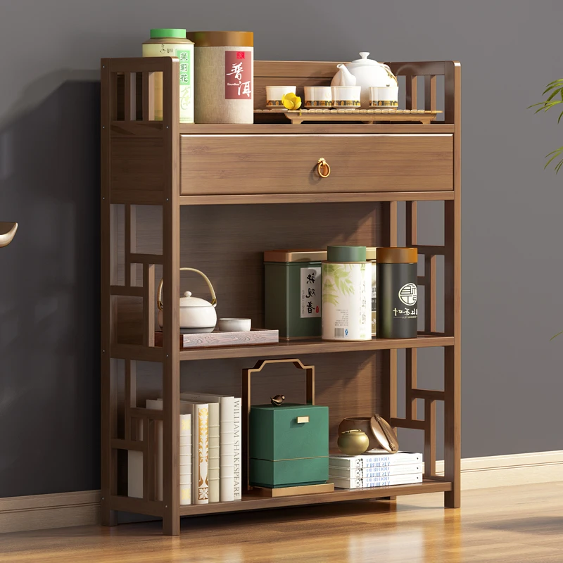#Tea rack, shelf, multi-layer tea storage cabinet, living room, small Bogu rack, tea set rack,  display cabinet.