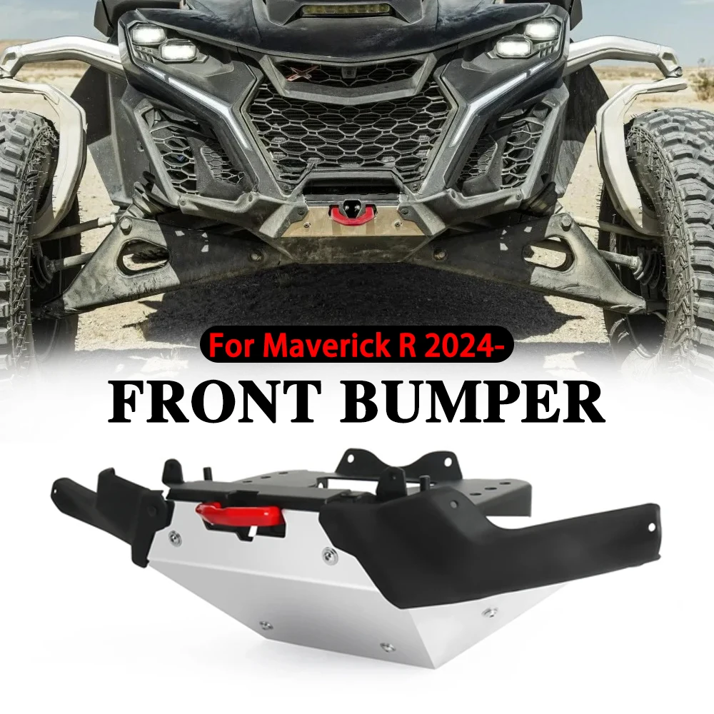 

Передний бампер для 2024 2025 Can-am Maverick R UTV Dune, аксессуар черного, серебристого цвета