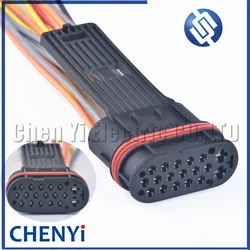 18 Pin/way 1.5/3.5mm Composite waterproof Harness plug auto connectors 9002862E electric connectors with 15cm wires 900 286 2E