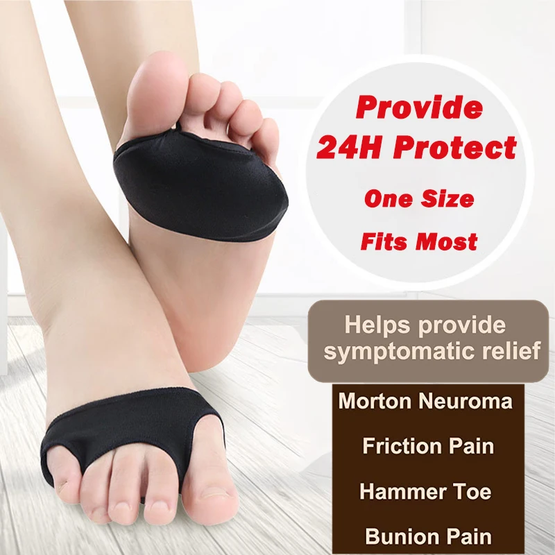 Pexmen 2Pcs Metatarsal Pads Sleeve Ball Of Foot Cushion สำหรับ Calluses Corns Morton Neuromas และ Sesamoiditis เท้าเครื่องมือดูแล