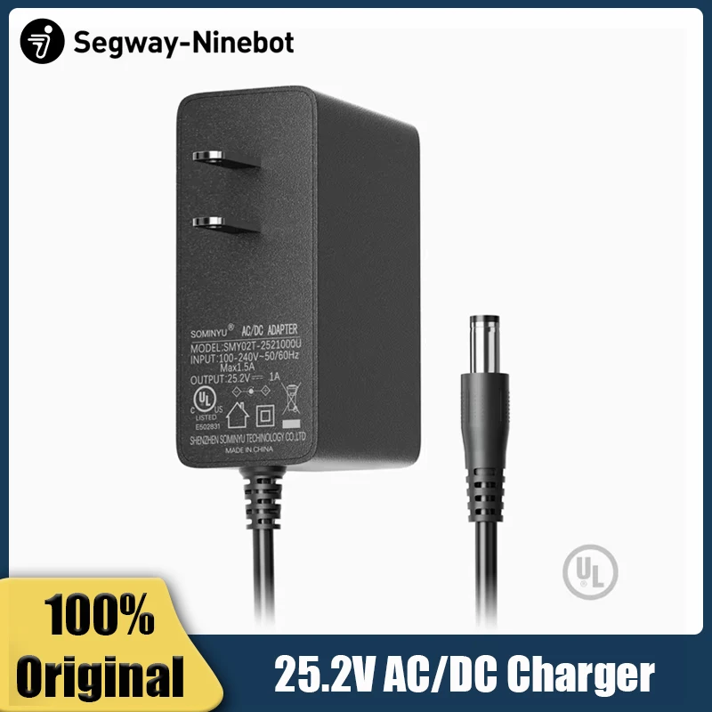 Original Battery Charger For Ninebot by Segway C15 C20 E8 E10E C8 C9 C10 C20 Electric Scooter 25.2V 1A Power Adapter Parts