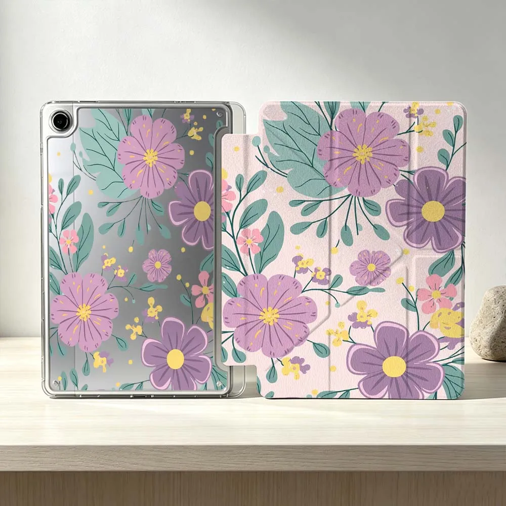 Luxurious Beautiful Flowers Soft For Samsung Galaxy Tab S10 S9 S8 S7 S6 A11 A10 A9 FE Plus Lite Foldable 3Y Tablet Case