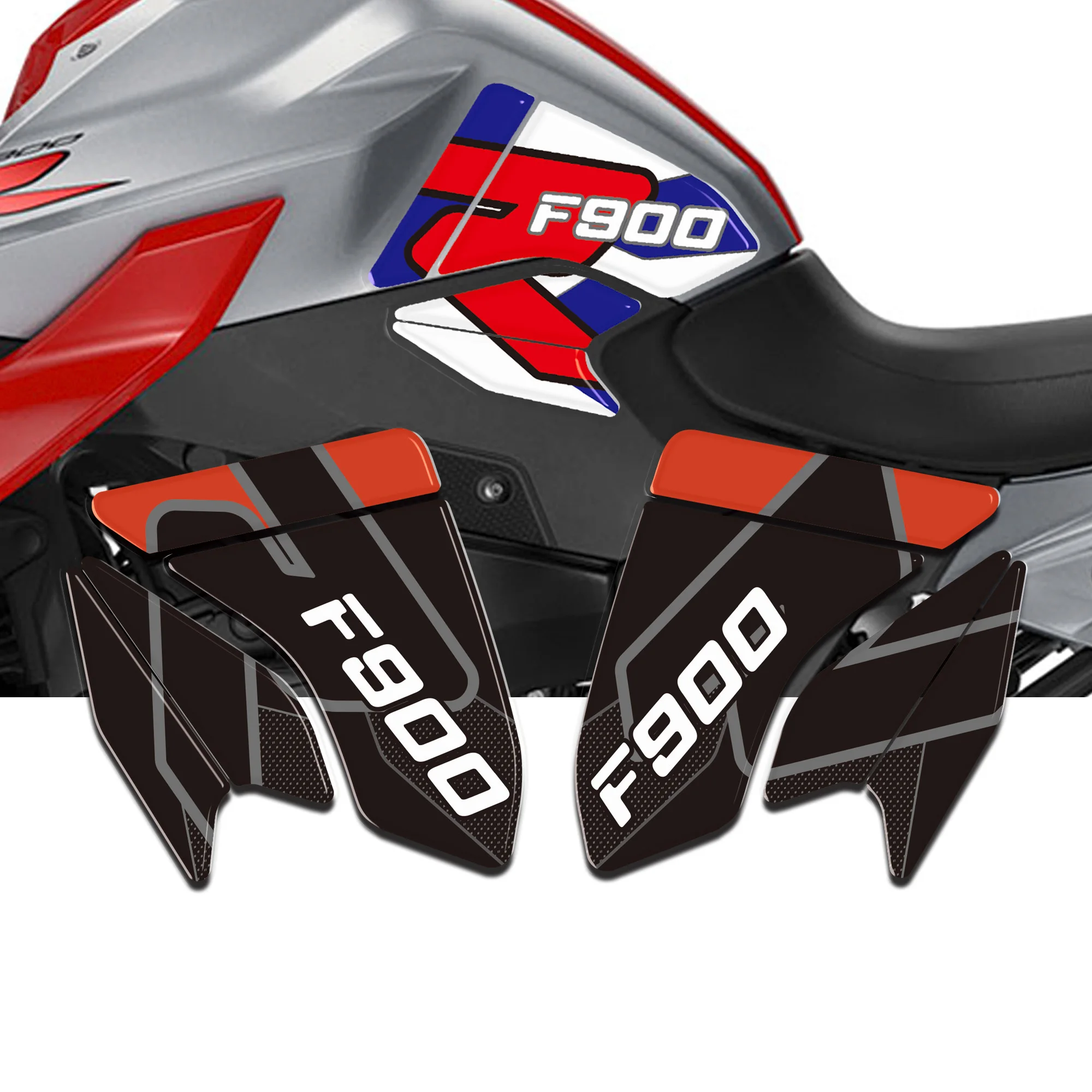 3D Gel Resin Tank Pad Sticker Decoration and Protection of Motorcycle Tank Compatible with BMW F900R