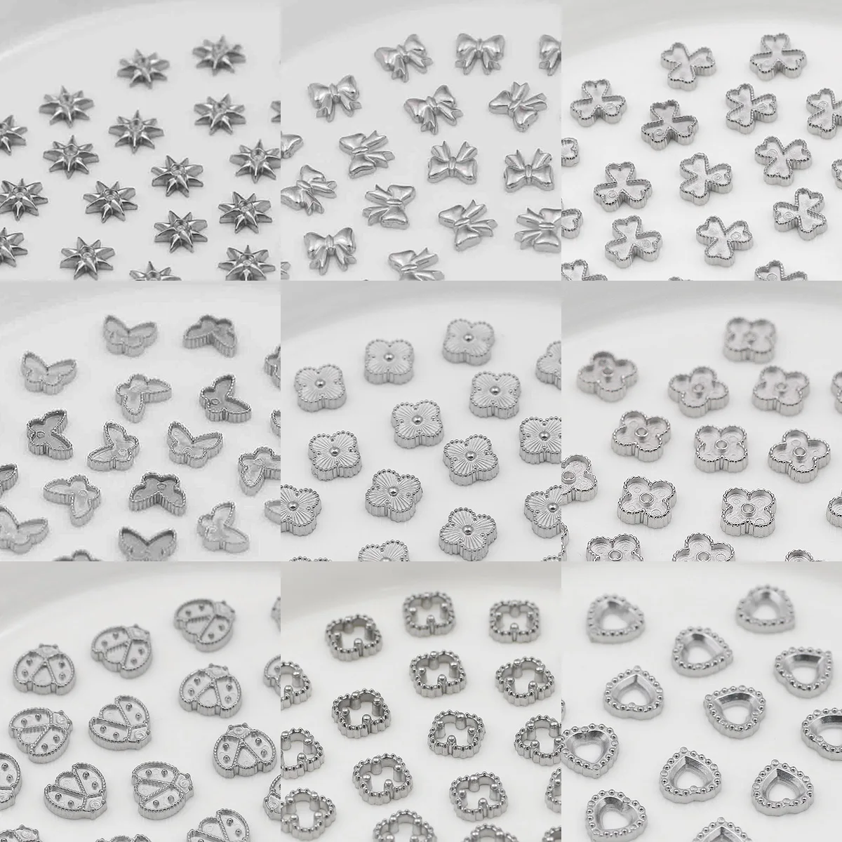 

Stainless Steel Powder Casting A Variety of Styles and Sizes for Handmade DIY Jewelry Necklaces Bracelets Pendants Accessories