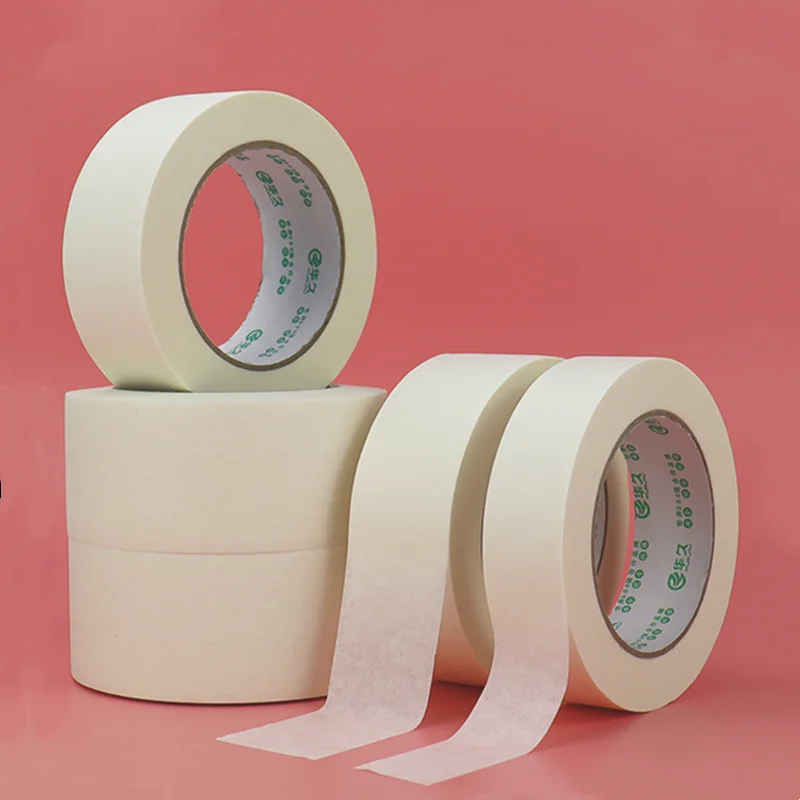 Masking Tape Single Side Tape Adhesive Crepe Paper For Car House Oil Painting Sketch Width 10mm Length 12m