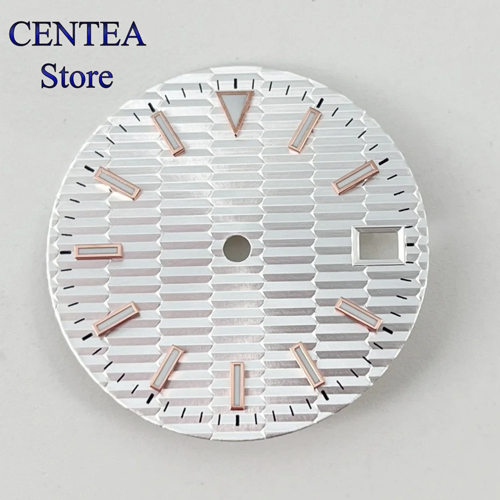 RICHUS 28,5 мм зеленый/золотой/серый/синий/черный/белый стерильный циферблат часов, светящийся, подходит для механизма NH34 NH35 NH36