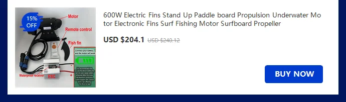 Pinna elettrica per SUP e tavole da surf, elica subacquea
