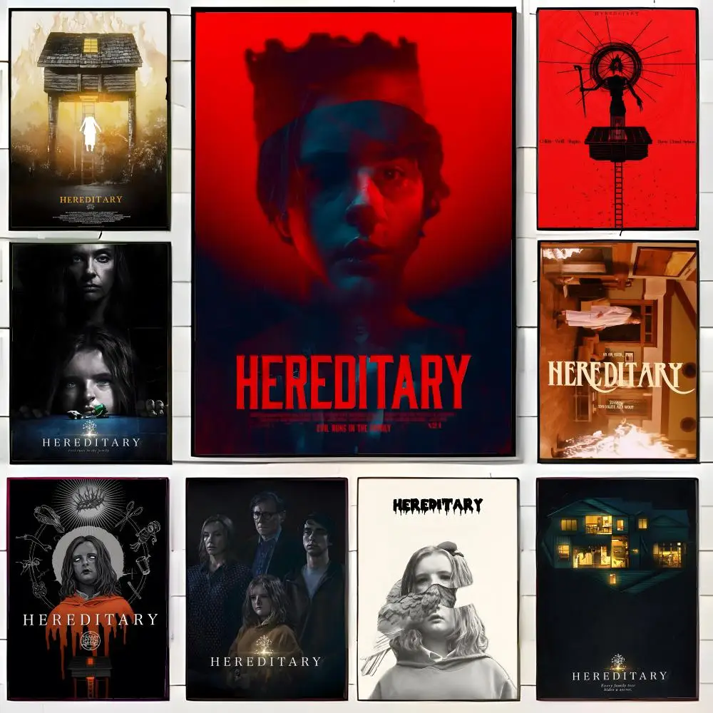 H-Hereditary Horror Movie Poster Wall Art Print Poster Decorative Mural Home Decor Gift Unframed