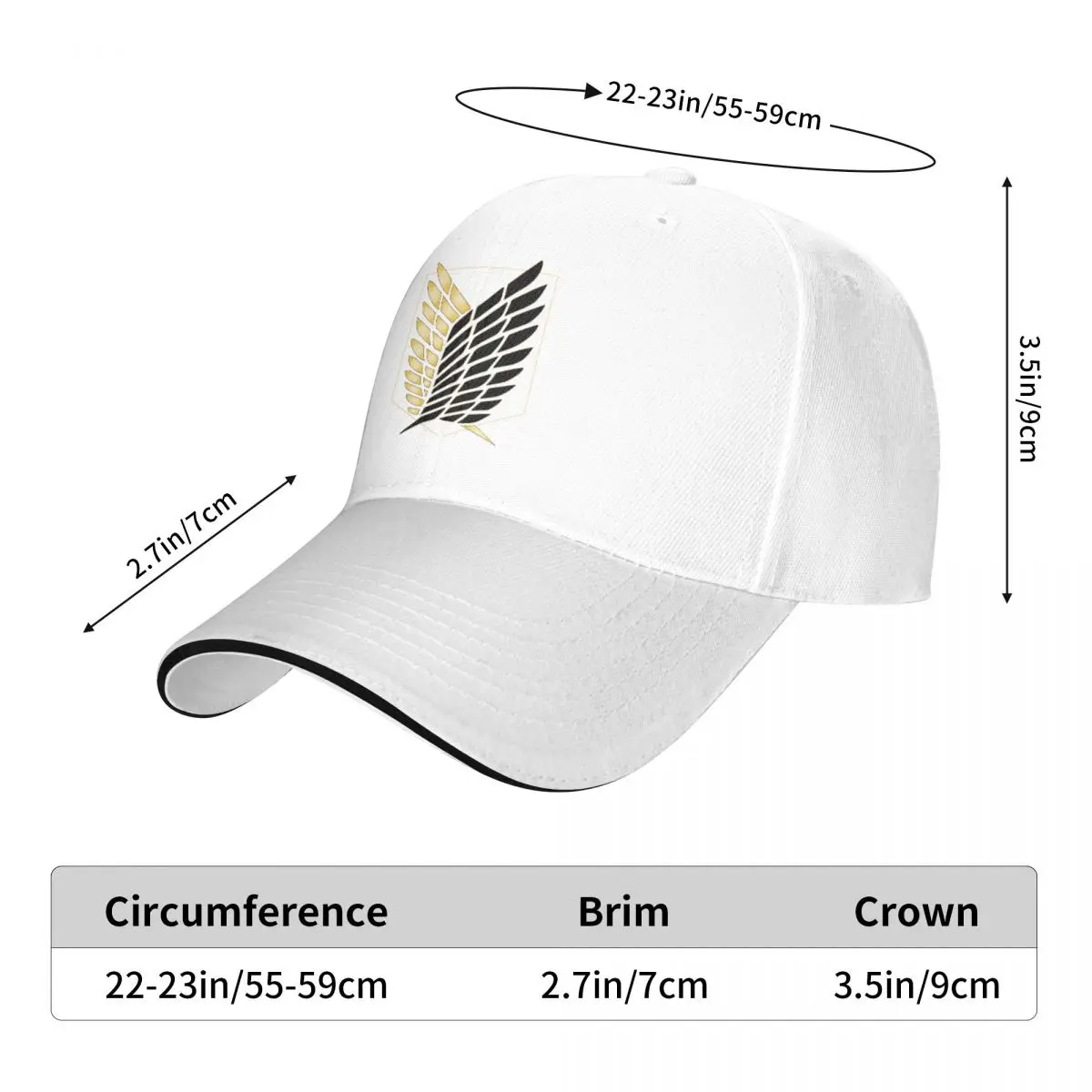 Shingeki No Kyojin Attack On Titan Baseball Cap Men Women Hip-Hop Sun Hats Anime Hats Breathable Snapback Caps Cap Winter Cap