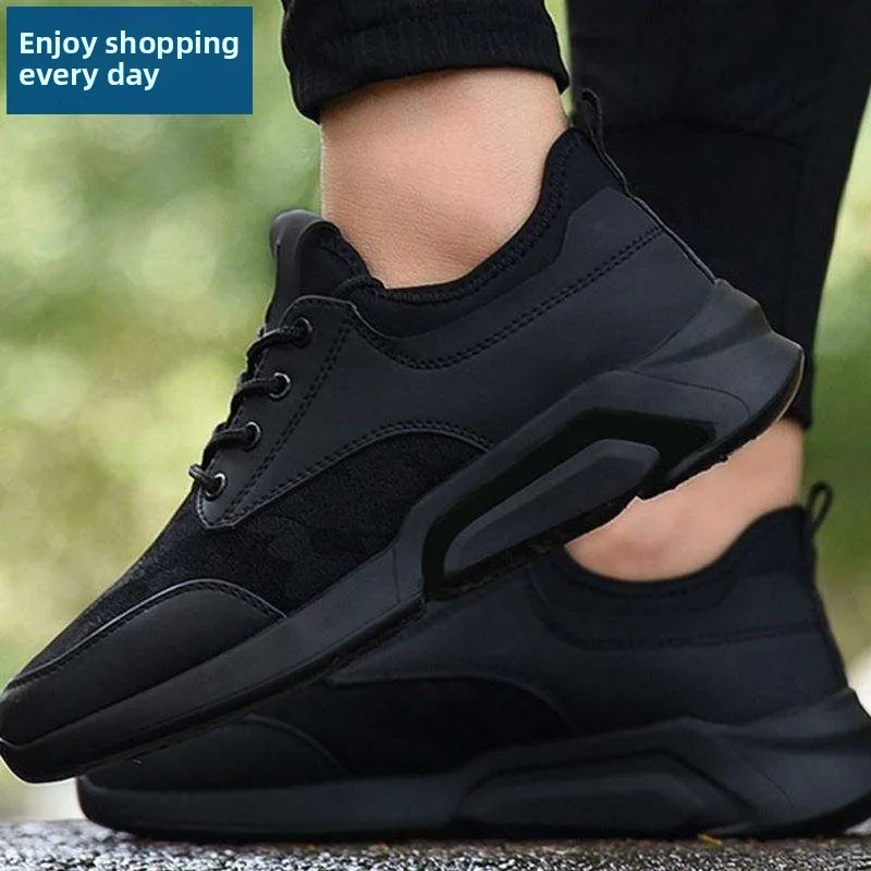 

Men's Casual Sports oes Boys Running Sneakers Faionable Flat Head Low Heel Breathable Plastic Upaded Leather oes